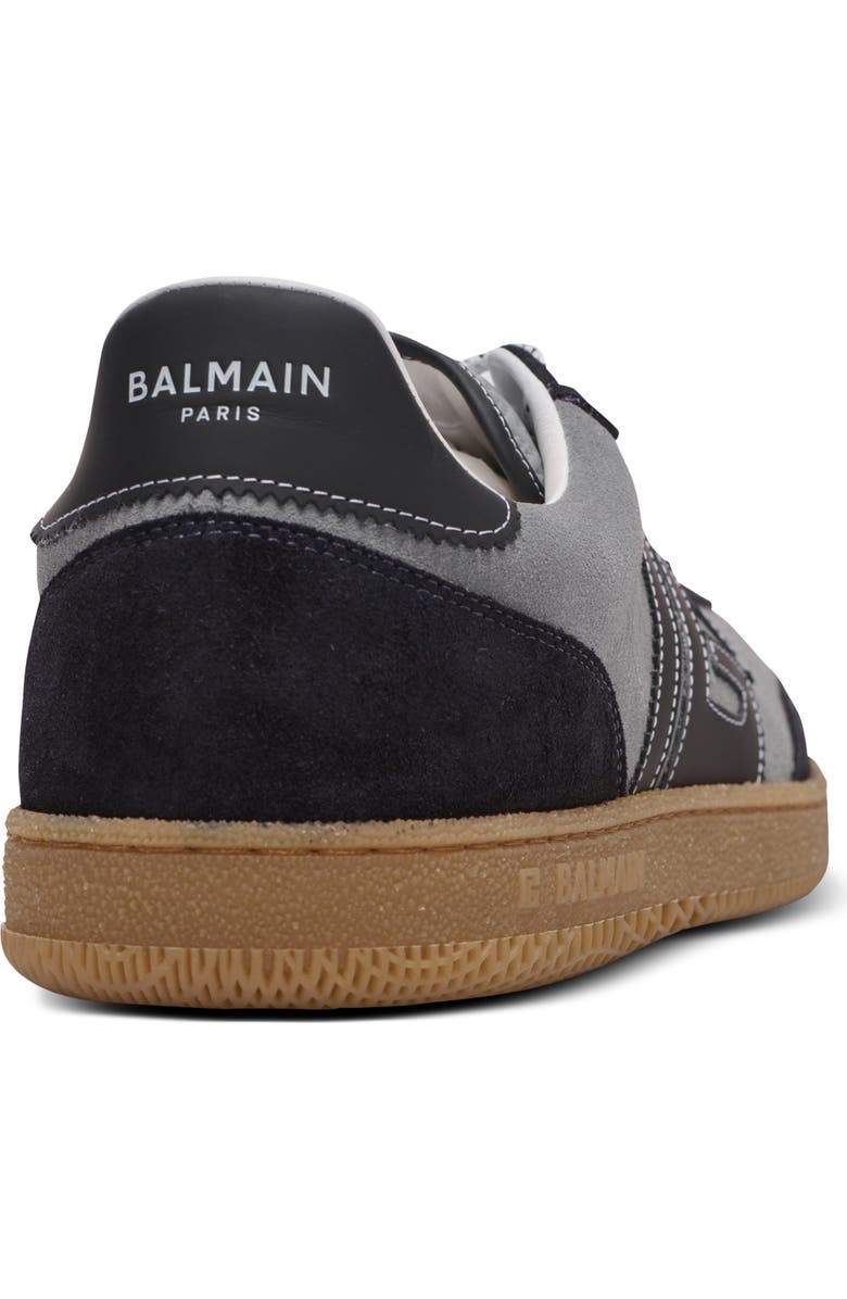 Balmain Swan Low Top Sneaker, Alternate, color, Yfg Dark Grey/ Light Grey
