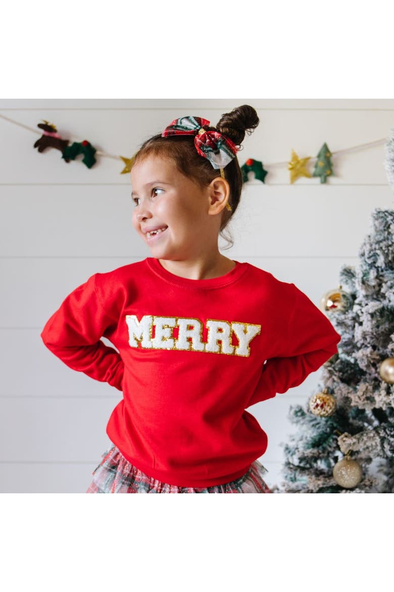 Christmas Plaid Tulle Bow Headband, Alternate, color, Multicolor