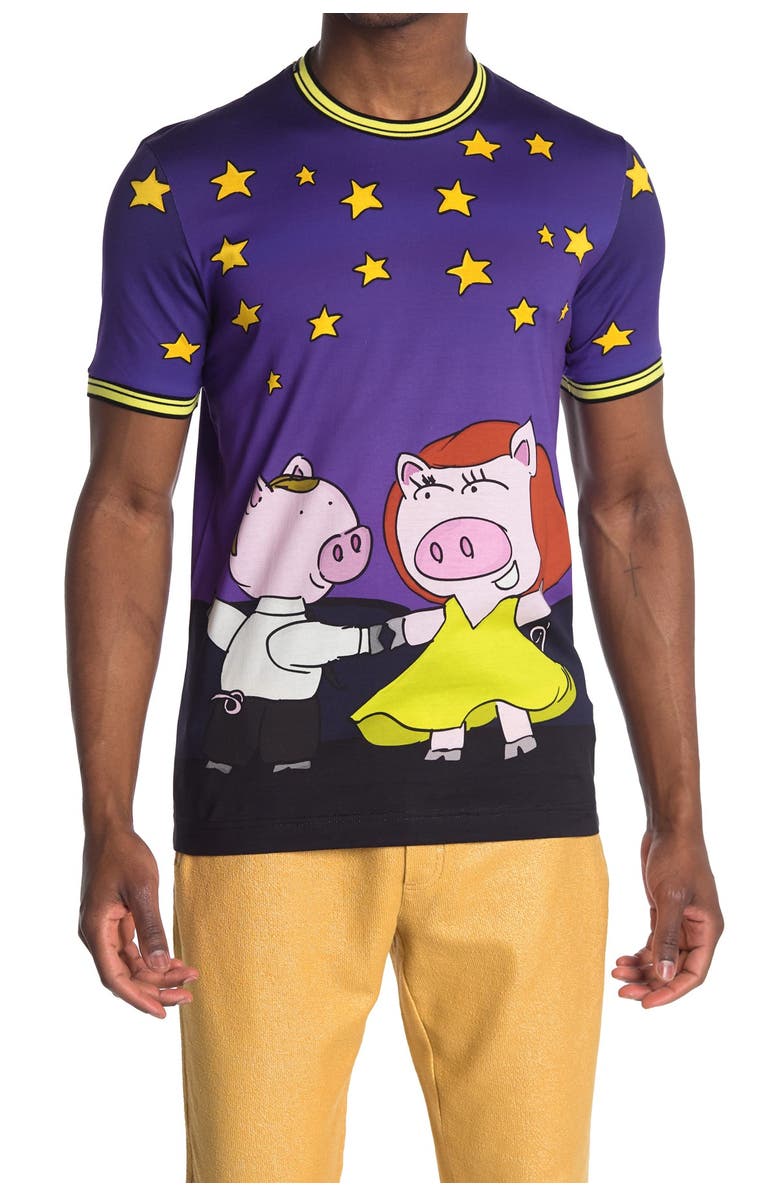 Dolce&Gabbana Dancing Pig T-Shirt, Main, color,