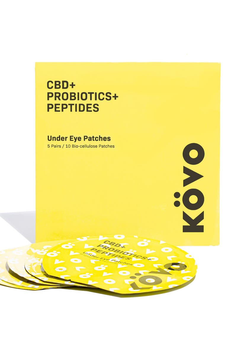 KOVO Essentials CBD Brightening & Hydrating Undereye Patches, Alternate, color, 