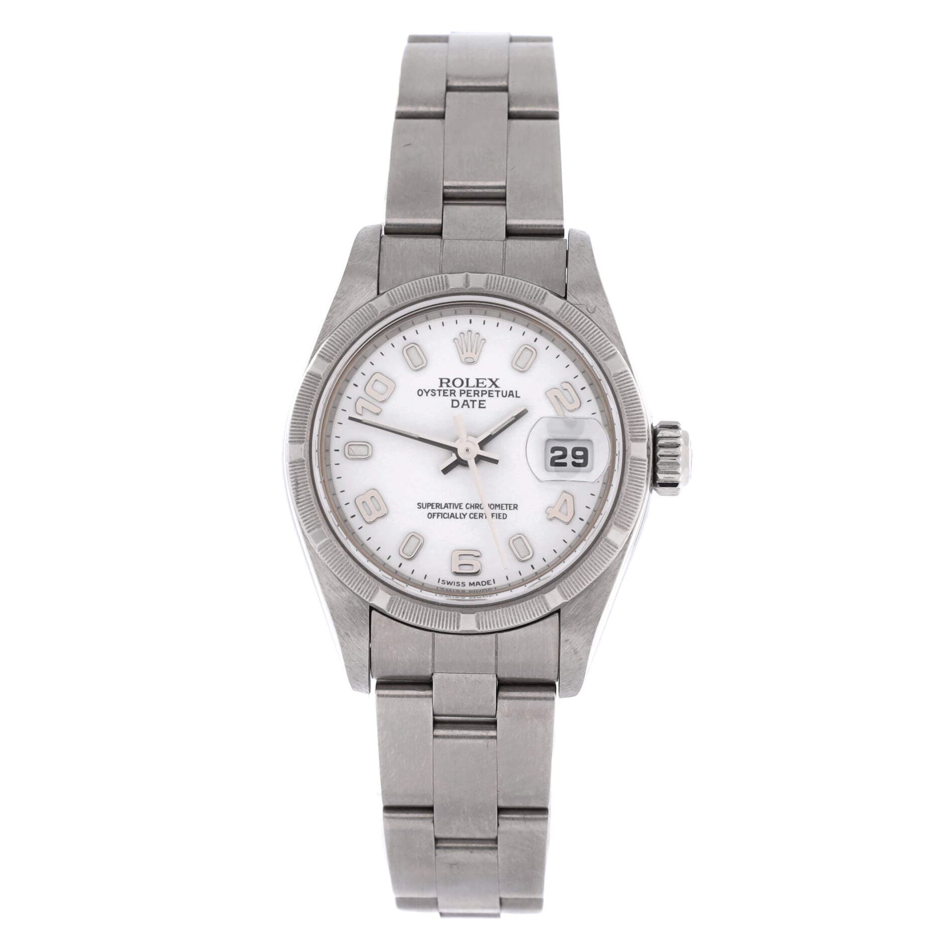 Oyster Perpetual Date Automatic Watch Stainless Steel 26, Main, color, Metallic Silver