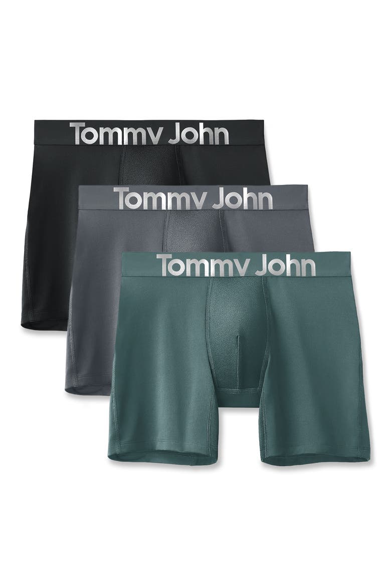3-Pack 360 Sport Micro 6-Inch boxer Briefs, Main, color, BLK/TUR/MALLARDGREEN