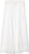 AllSaints Arran Sheer Lace Maxi Skirt