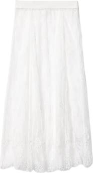 AllSaints Arran Sheer Lace Maxi Skirt