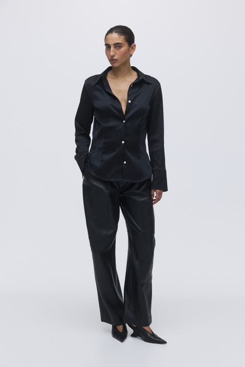 Fitted twill shirt