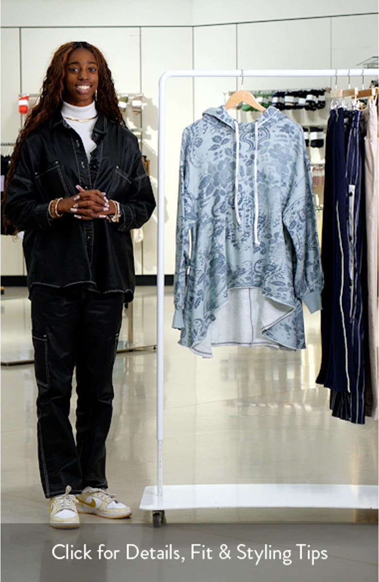 Magpie Cotton High-Low Hoodie, sales video thumbnail