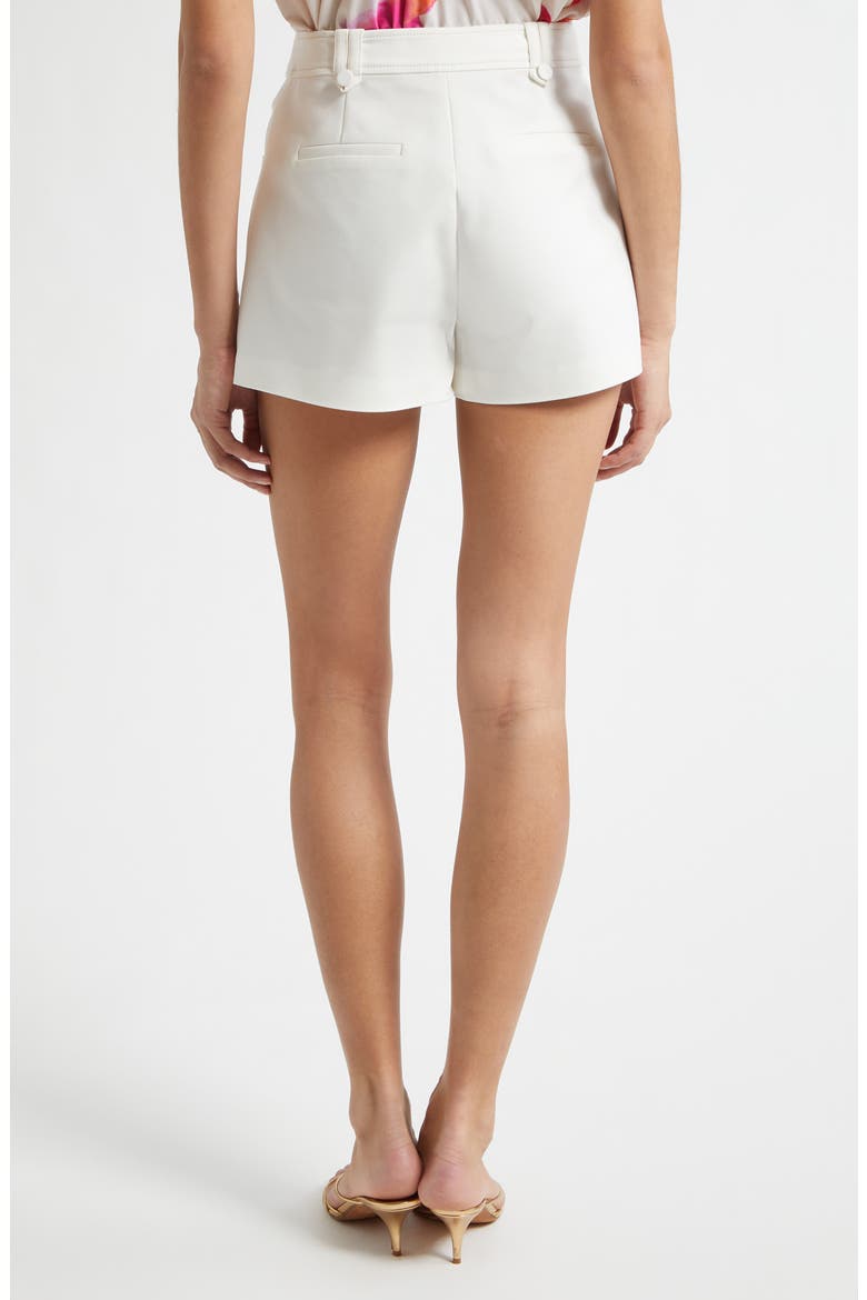 Marco Pintuck Cotton Blend Shorts, Alternate, color, IVORY