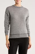 Bruno Magli Whipstitch Wool & Cashmere Blend Sweater