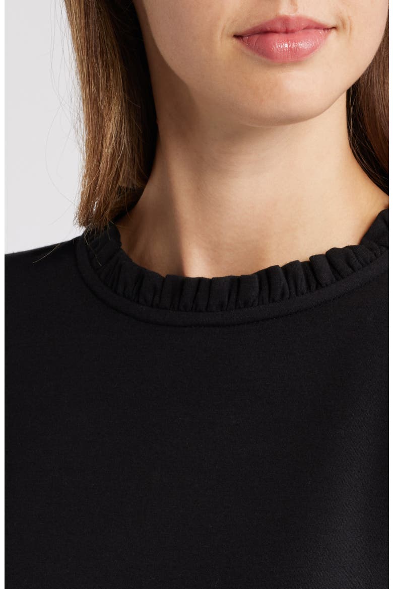 Ruffle Detail Top, Alternate, color, BLACK