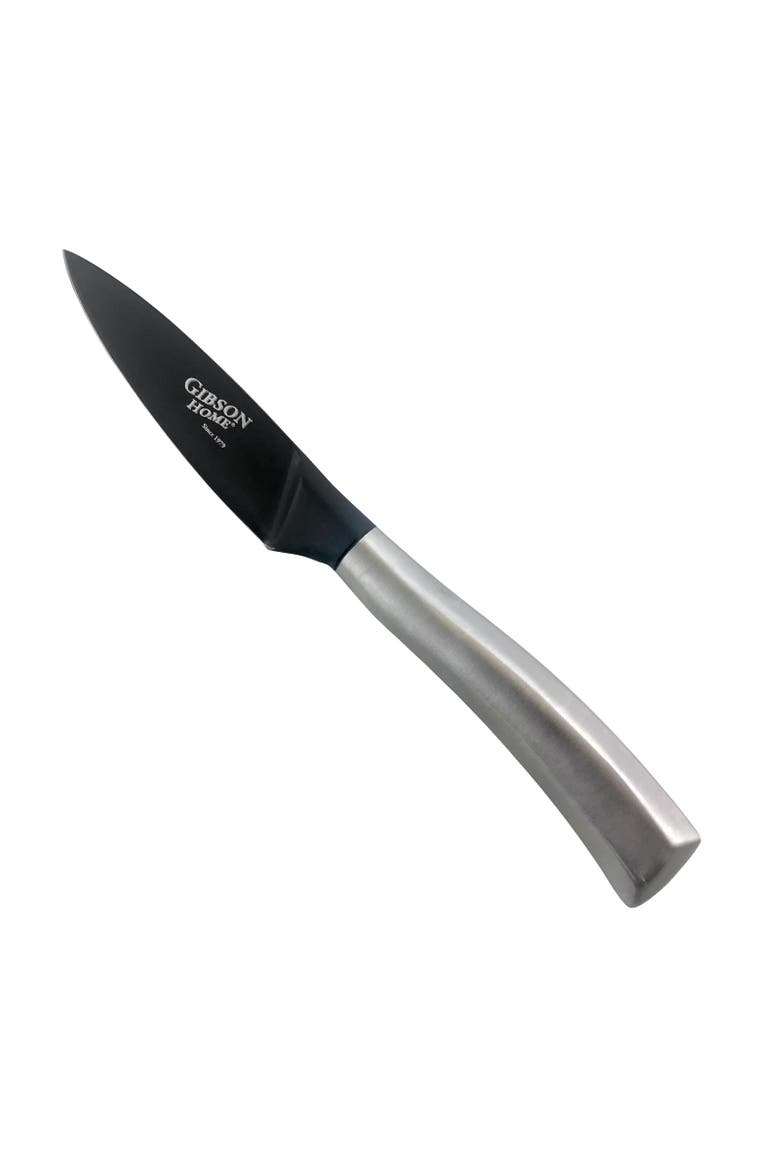 Opus 3.5 Inch. Stainless Steel Paring Knife with Black Blade, Main, color, Silver