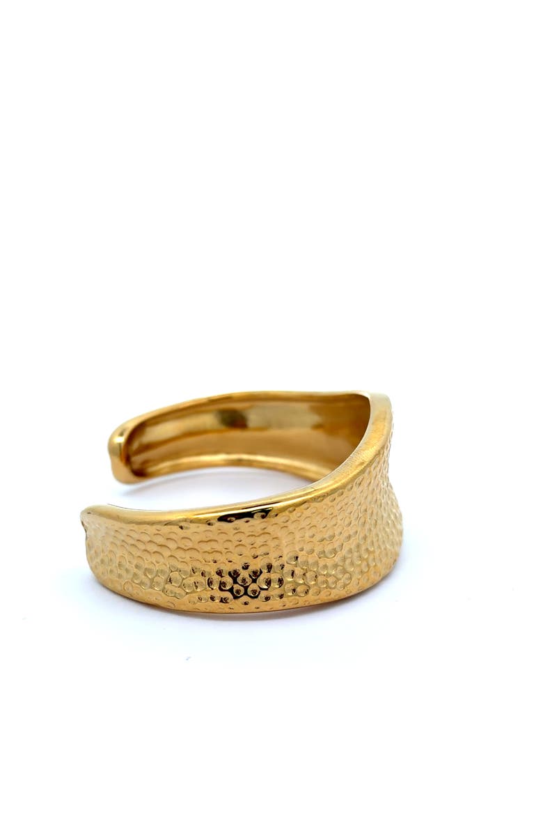 Gemini Jewelry Sculptural Cuff Bangle, Alternate, color, Yellow