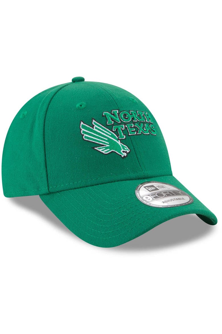 Men's New Era Kelly Green North Texas Mean Green The League 9FORTY Adjustable Hat, Alternate, color, Kelly Green