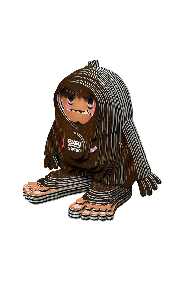 Sasquatch 3D Puzzle, Alternate, color, No Color