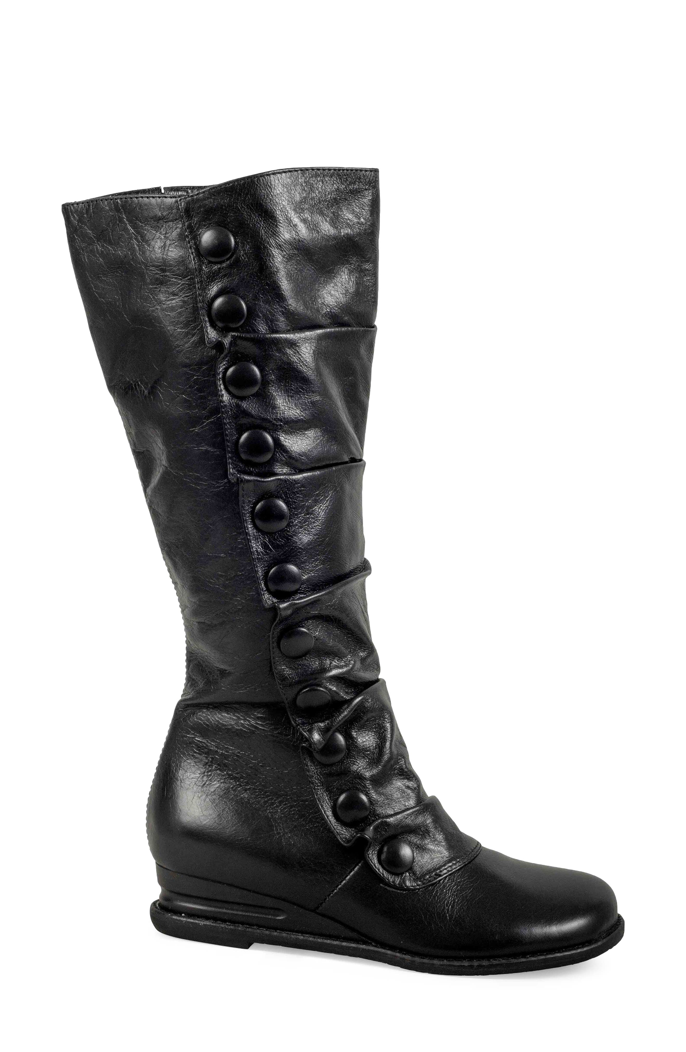 Miz Mooz Bobbie Mid Calf Boot, Alternate, color, Black
