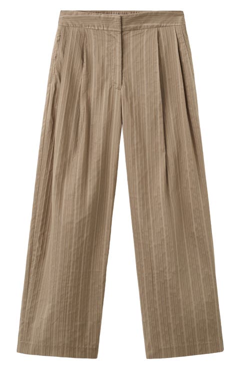 Stripe Straight Leg Pants