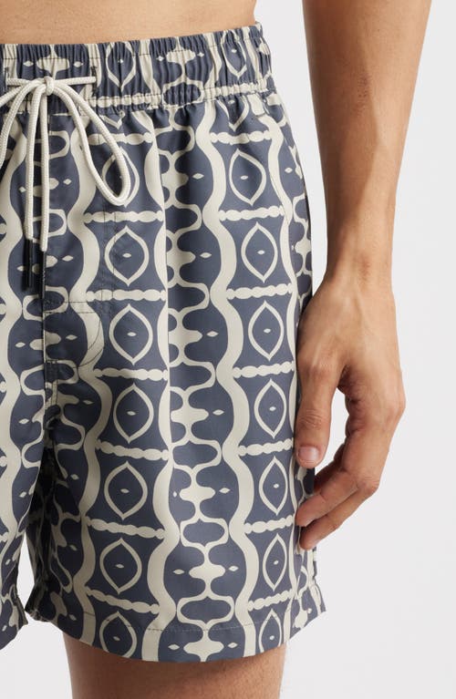 Oas Forge Hypnotise Swim Trunks In Black