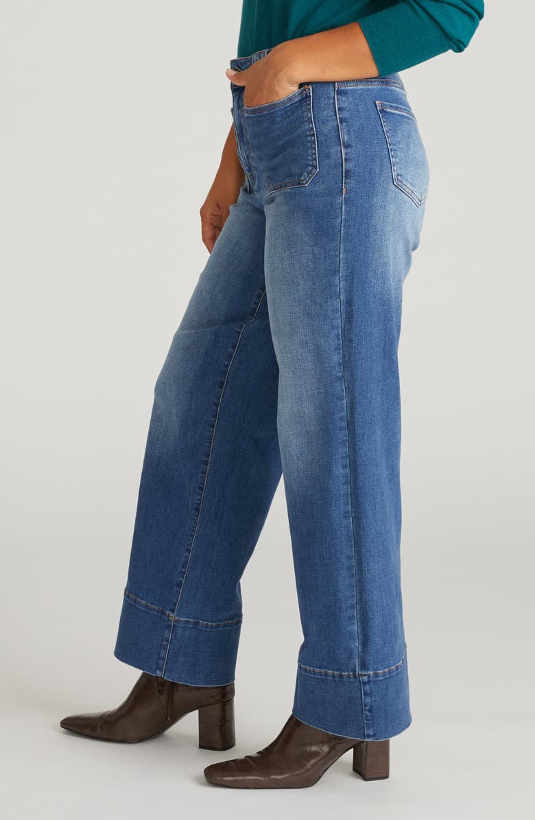 Universal Standard Claudia Wide Leg Jeans, Alternate, color, Anzio Blue