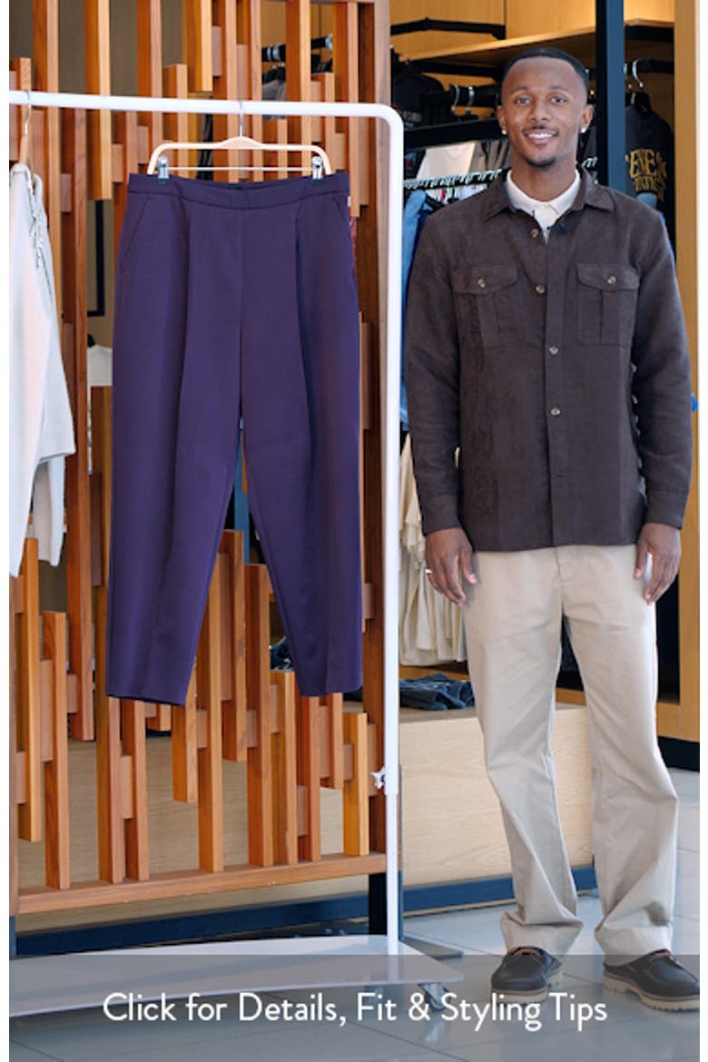 Takerana Pleated Tapered Straight Leg Pants video