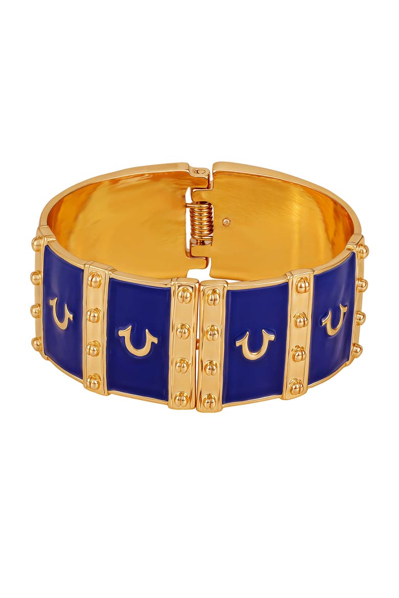 Statement cuff bracelet, Alternate, color, goldtone