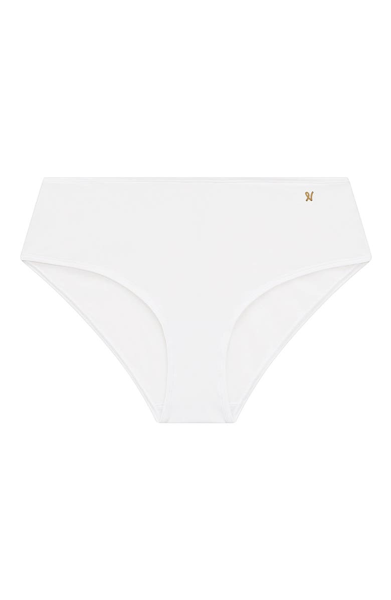 Nudea The Stretch Mid Rise Bikini Brief, Alternate, color, White