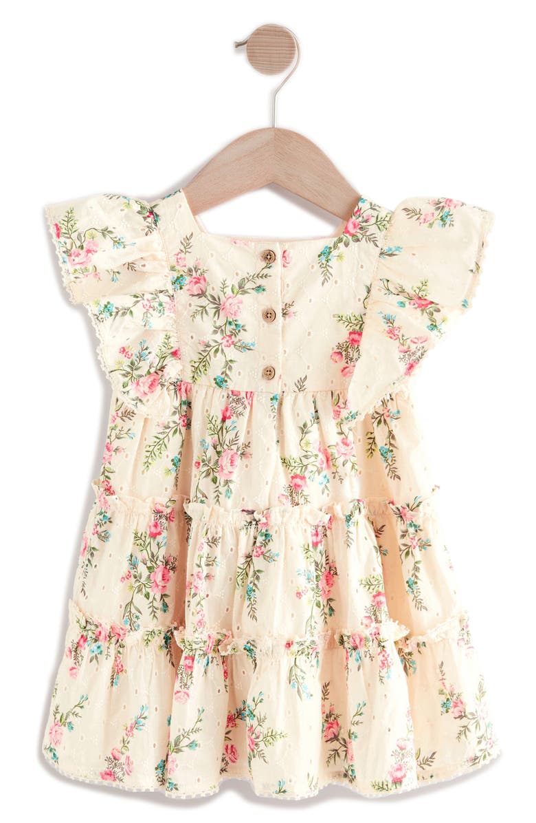 NEXT Kids' Floral Ruffle Party Dress, Alternate, color, 