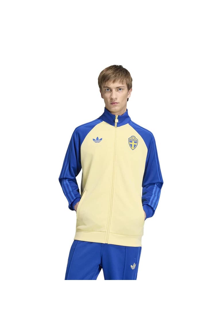Men's adidas Yellow Sweden National Team Originals Full-Zip Track Jacket, Main, color, Yellow