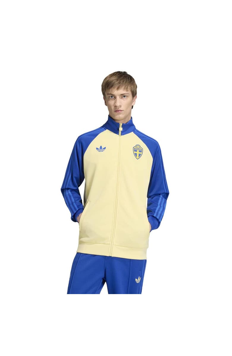 adidas Men's adidas Yellow Sweden National Team Originals Full-Zip Track Jacket, Main, color, Yellow