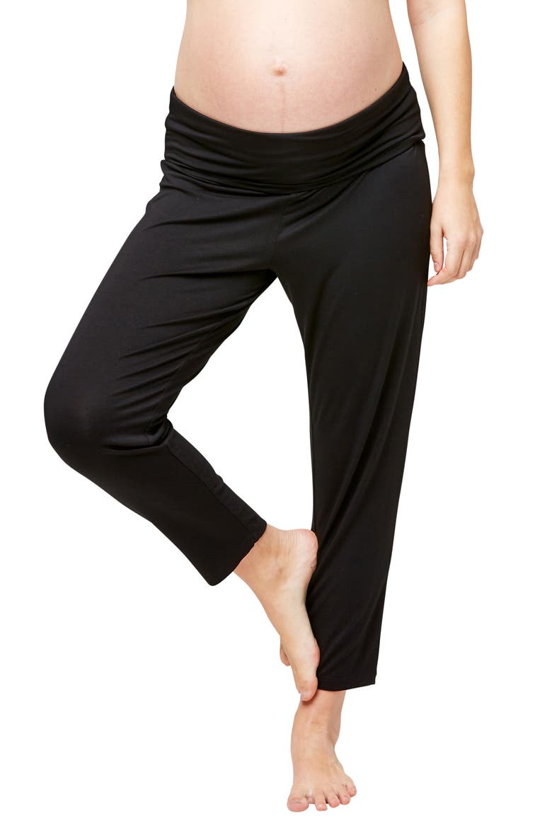 Max Maternity Lounge Pants, Alternate, color, BLACK