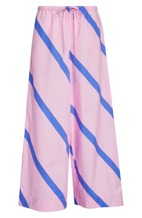 Puoti Basso Wide Leg Stripe Pants