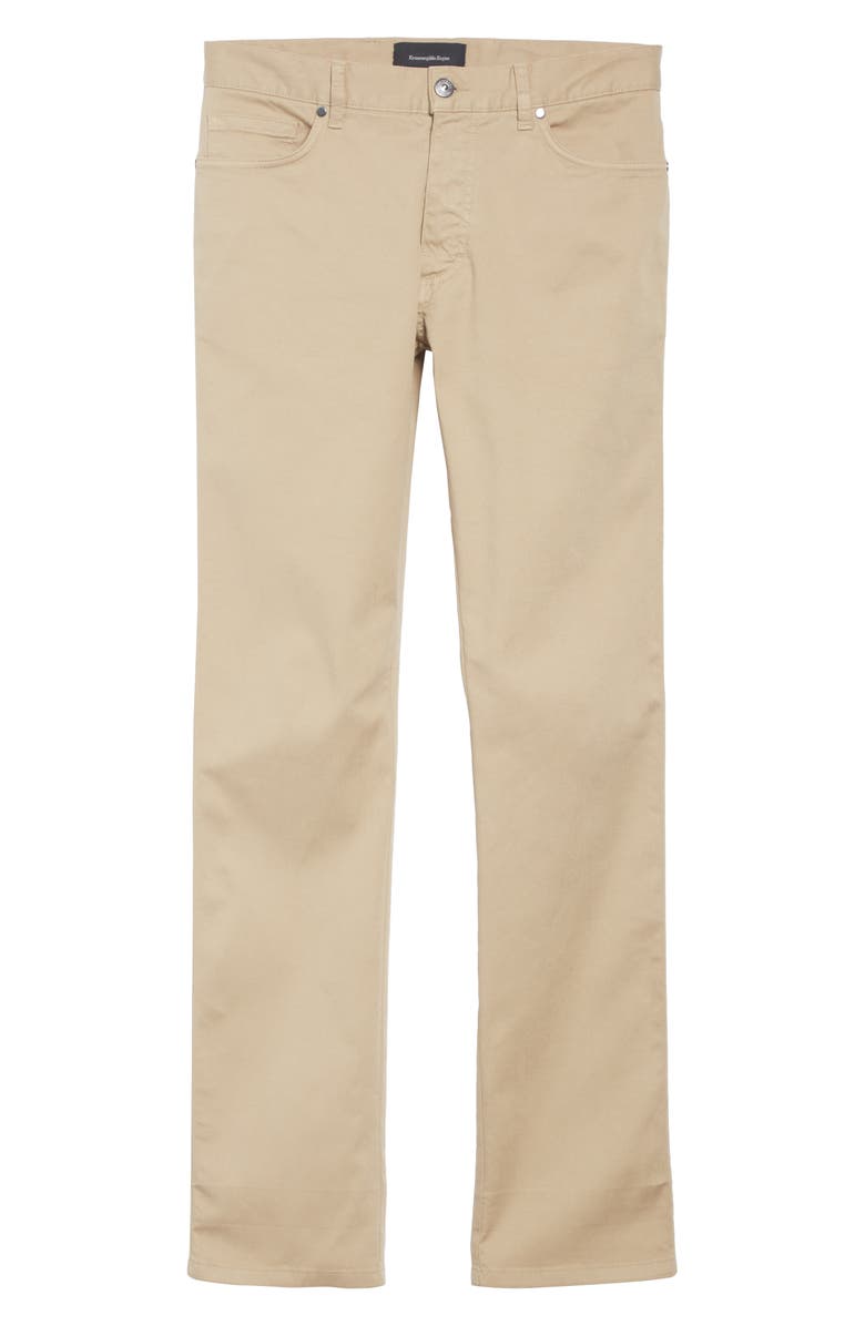 ZEGNA Stretch Cotton Five Pocket Pants, Alternate, color, 