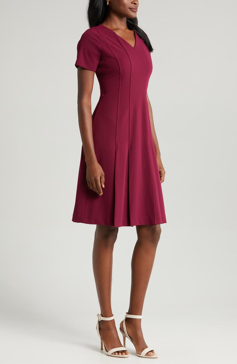 Tahari ASL V-Neck Dress, Alternate, color,