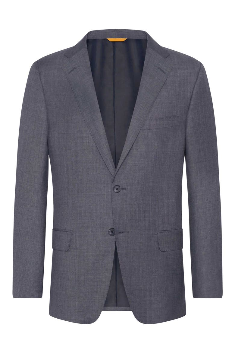Infinity Sharkskin Classic Fit Wool Suit, Alternate, color, GREY