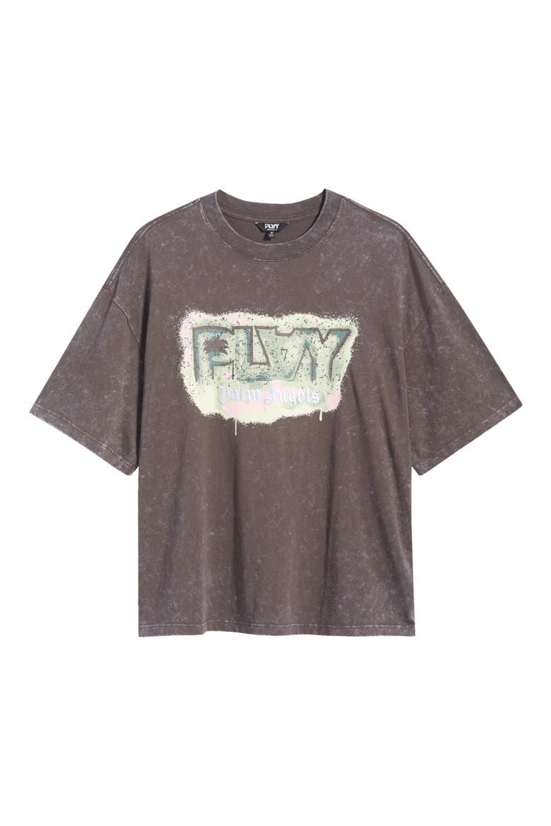 Oversize Box Logo Graphic T-Shirt, Alternate, color, CHOCOLATE BROWN