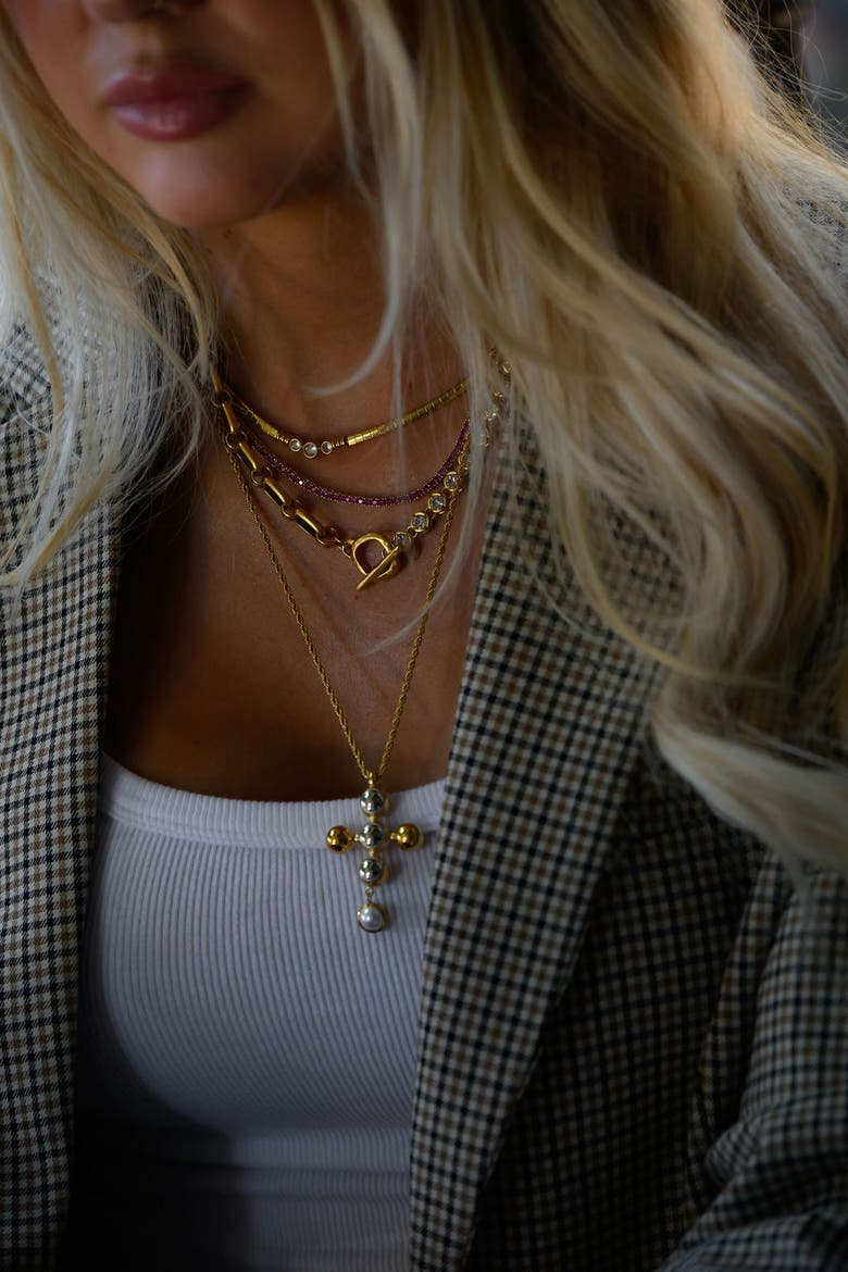 Ruby Everyday Tennis Necklace, Alternate, color, Ruby