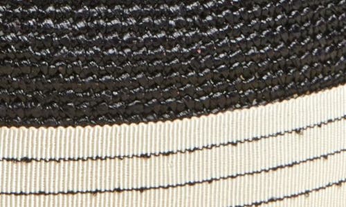 Gigi Burris Millinery Thalia Panama Hat In Natural/black/white