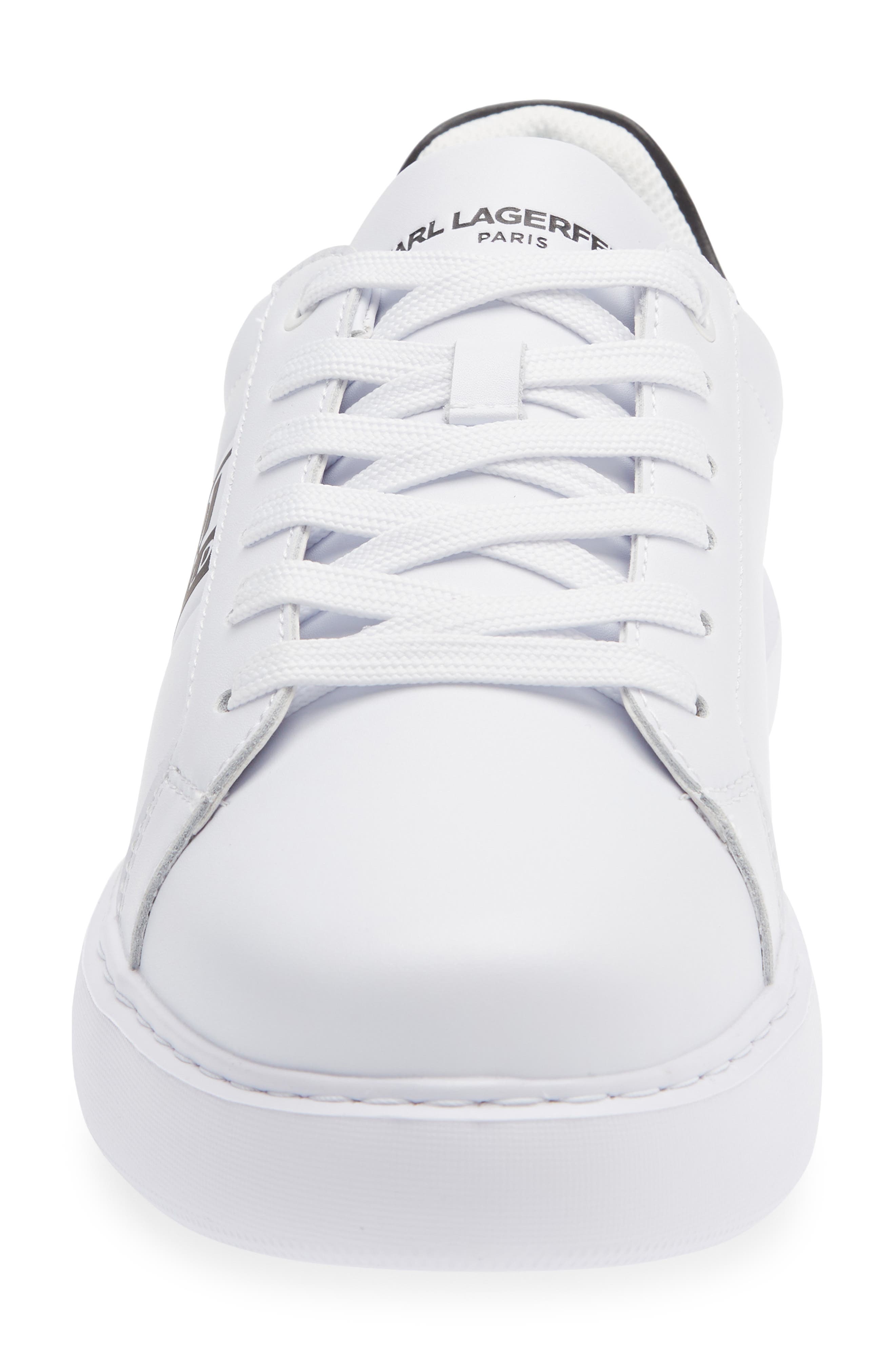 KARL LAGERFELD PARIS Leather Low Top Sneaker, Alternate, color, 