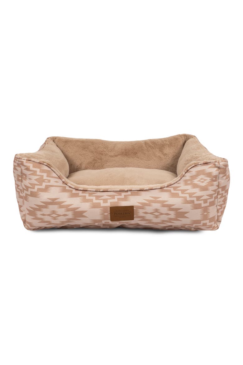 Faux Fur Kuddler Dog Bed, Main, color, MESILLA GINGER