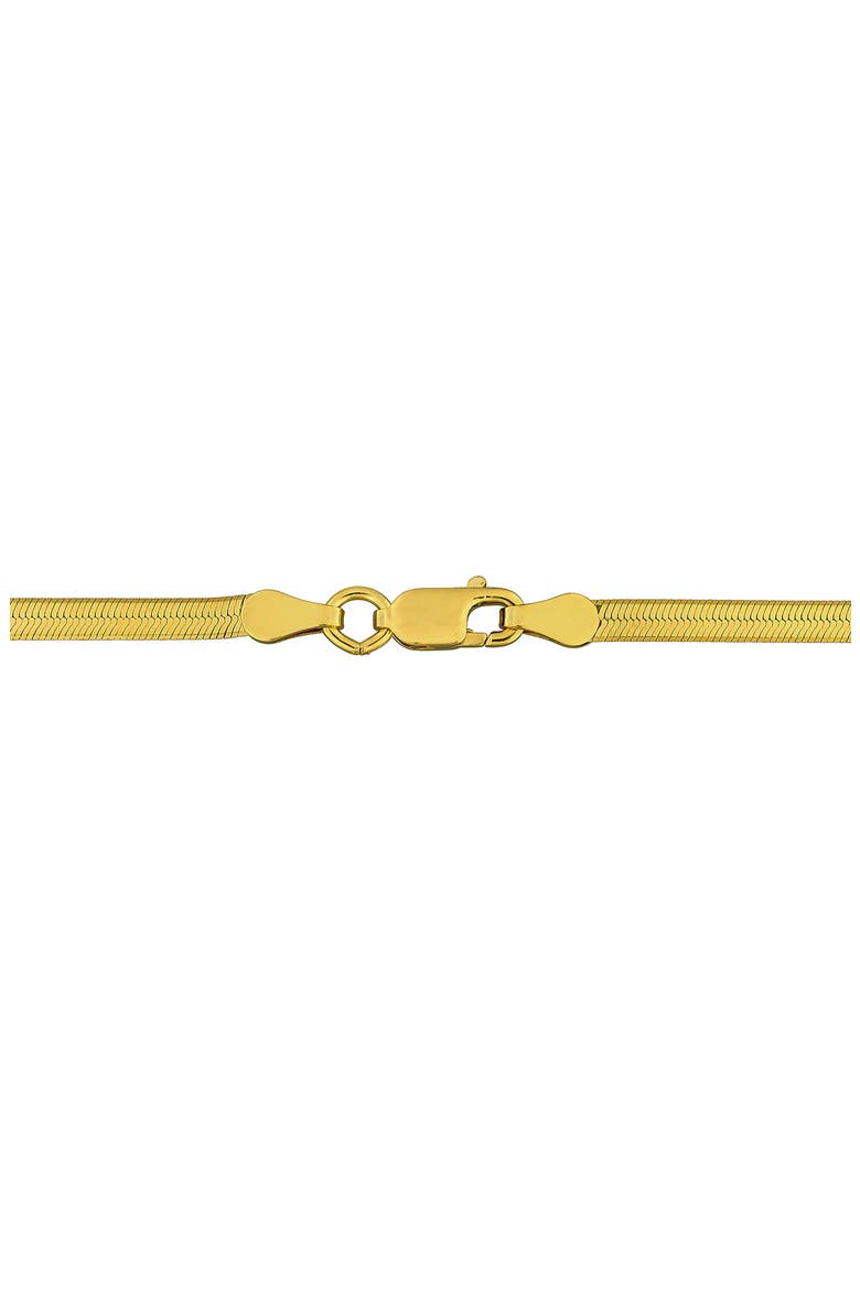 Herringbone Chain Necklace, 2.8mm, Alternate, color, YELLOW GOLD