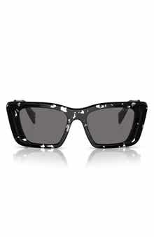 Prada 51mm Butterfly Polarized Sunglasses