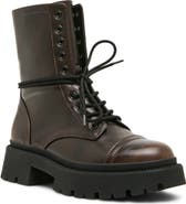 Madden Girl Ariella Lace-Up Combat Boot
