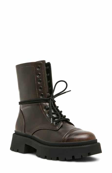 Ariella Lace-Up Combat Boot