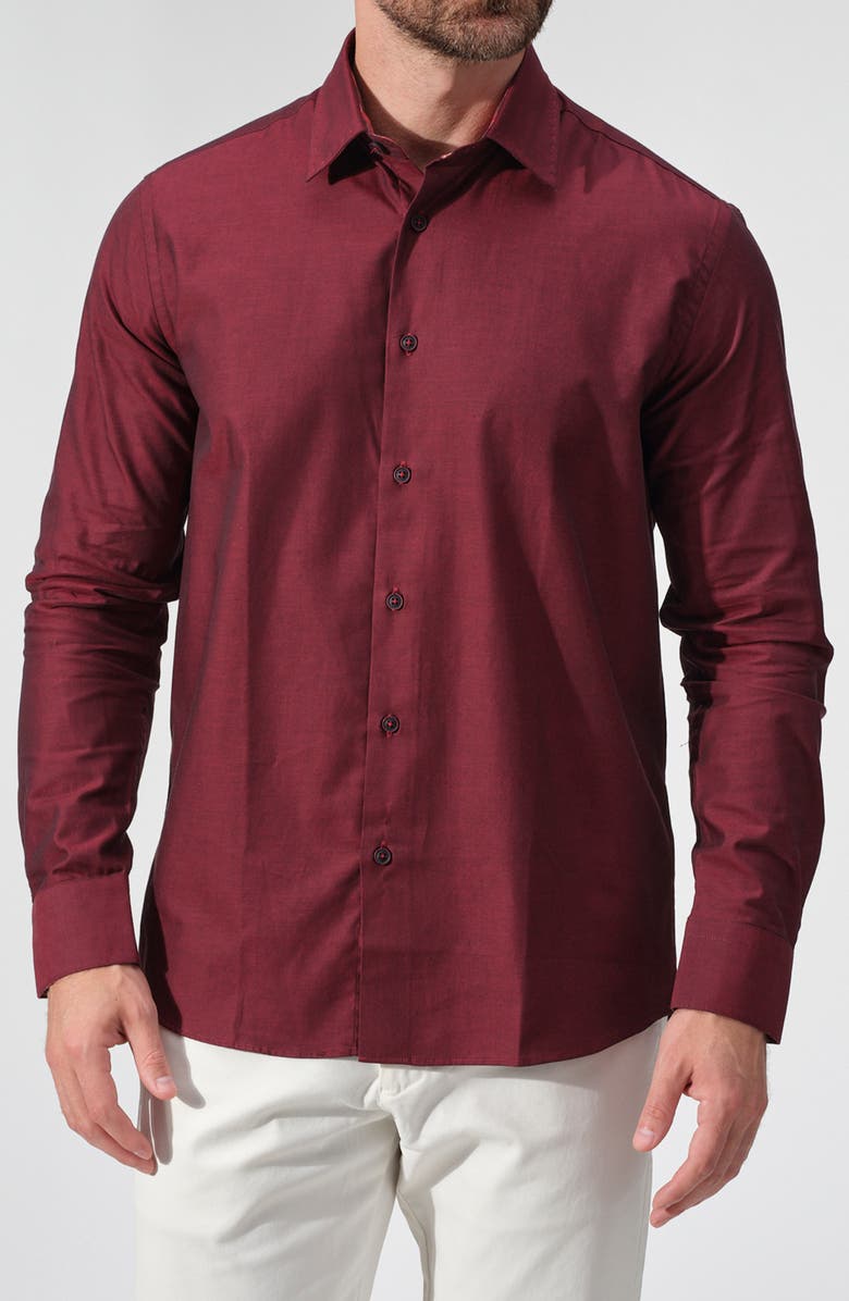 STUDIO GARNET LOS ANGELES Cotton Button-Down Shirt, Main, color,