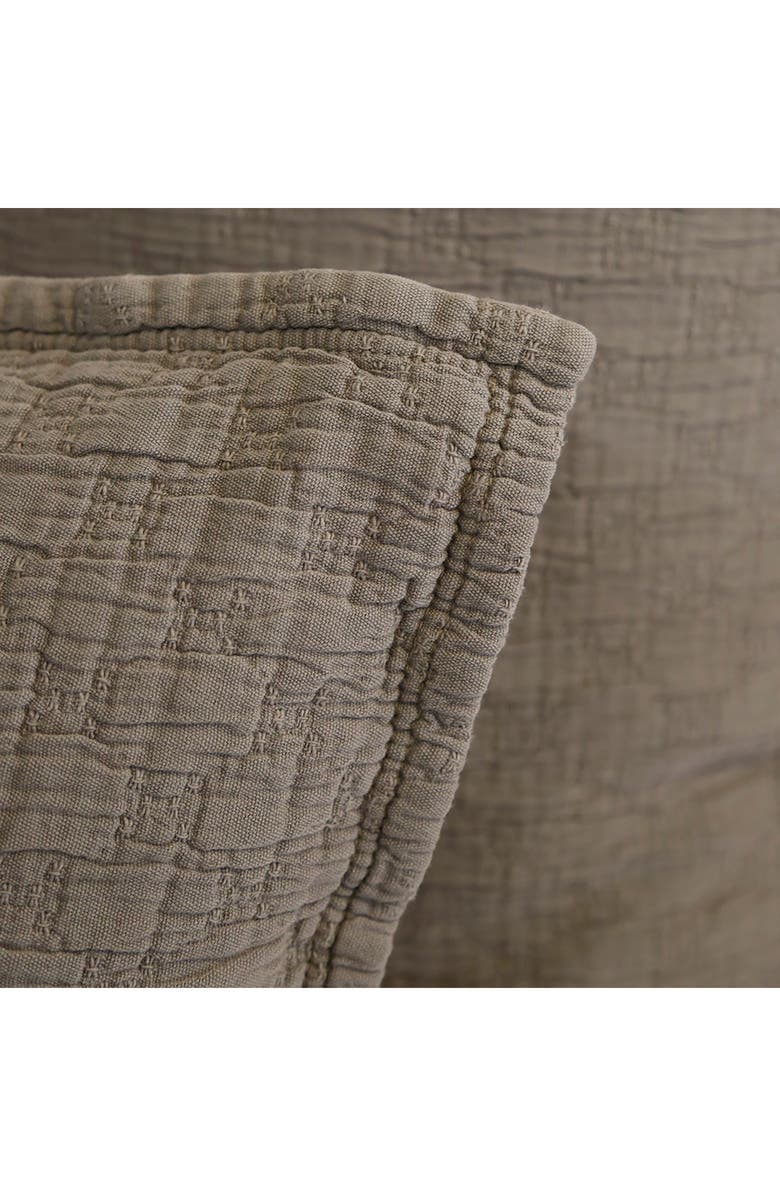 Pom Pom at Home Ojai Textured Cotton Sham, Alternate, color, Pebble