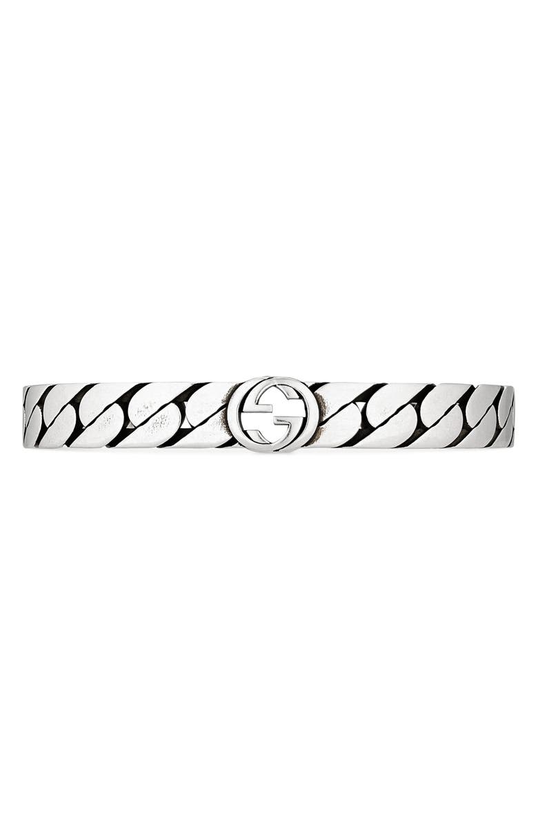 Gucci Men's Interlocking-G Cuff Bracelet, Main, color,