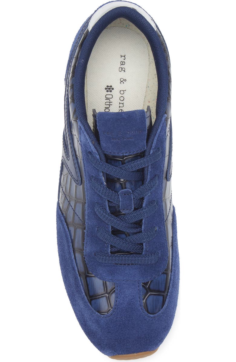 rag & bone Retro Runner Slim Ultra Sneaker, Alternate, color, Indigo Croc
