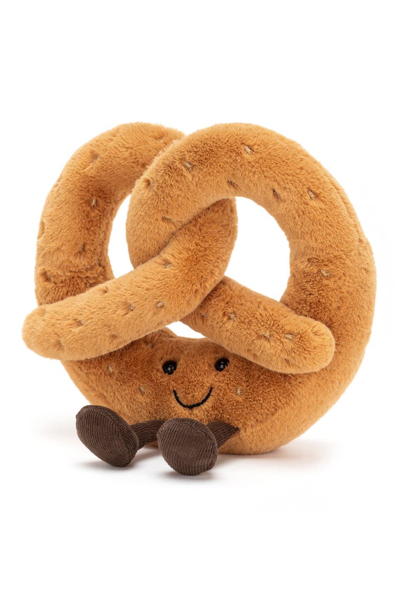 Amusable Pretzel Plush Toy, Main, color, TAN