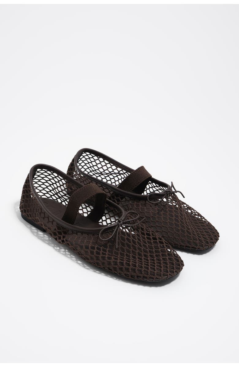 Bimba y Lola Mesh Ballerina, Alternate, color, Dark Brown