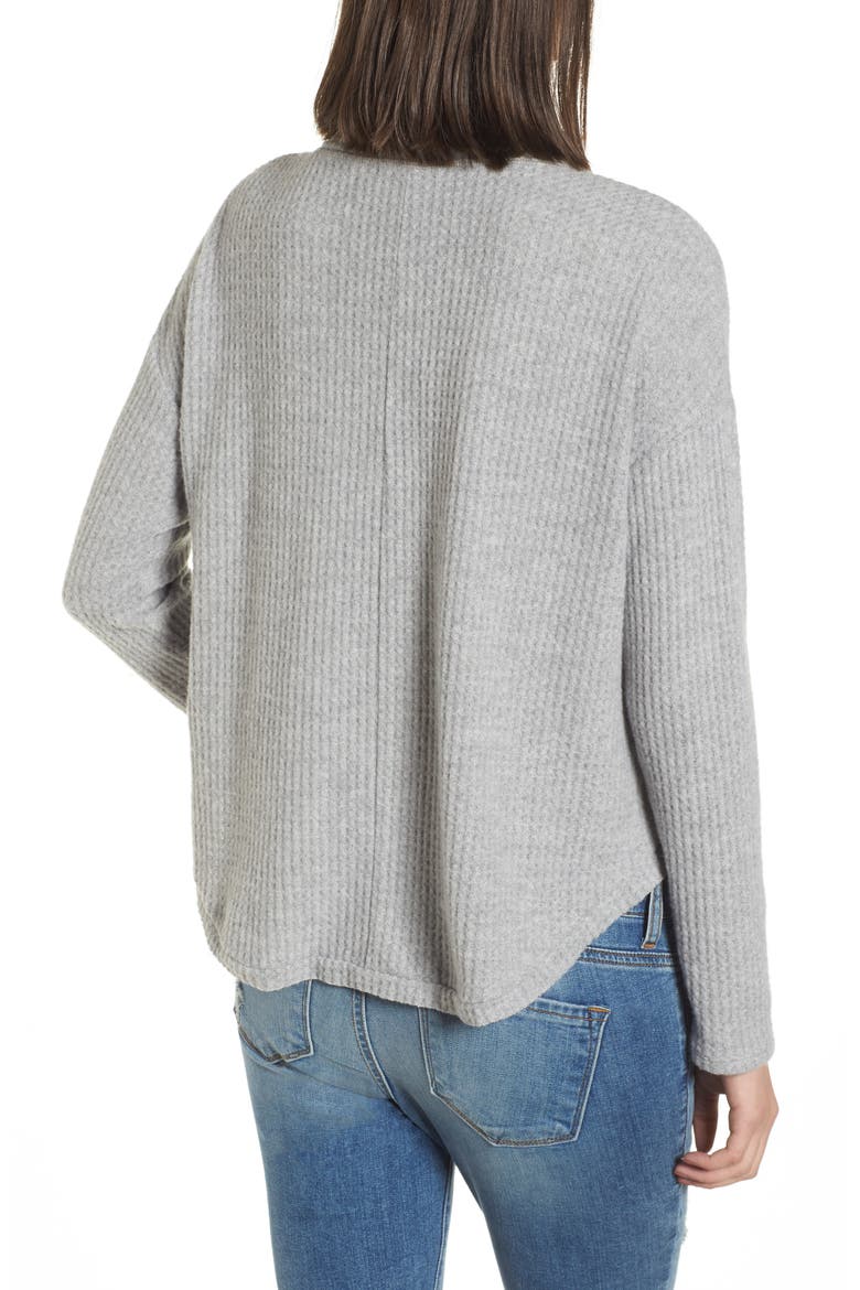 Thermal Button Front Shirt, Alternate, color, GREY