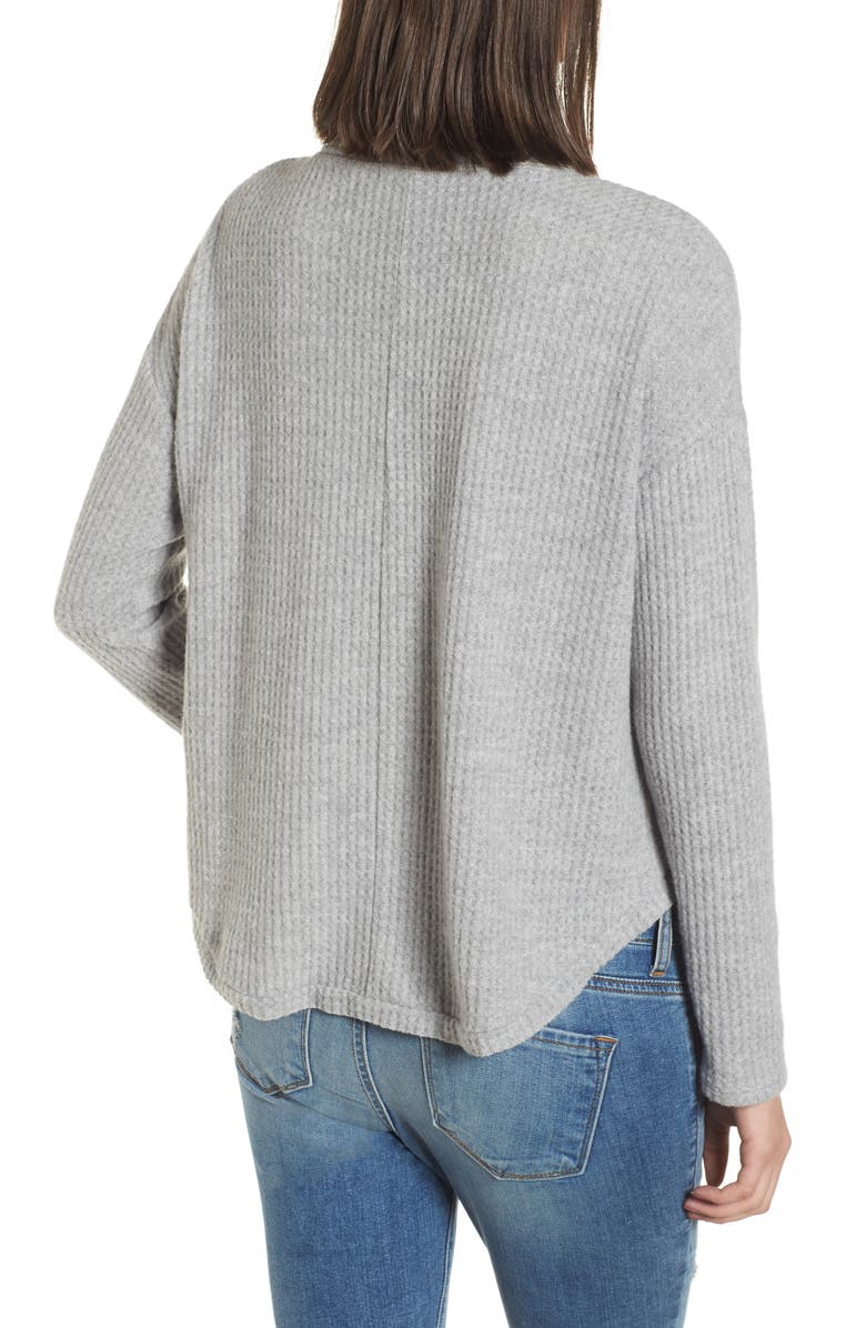 Socialite Thermal Button Front Shirt, Alternate, color,