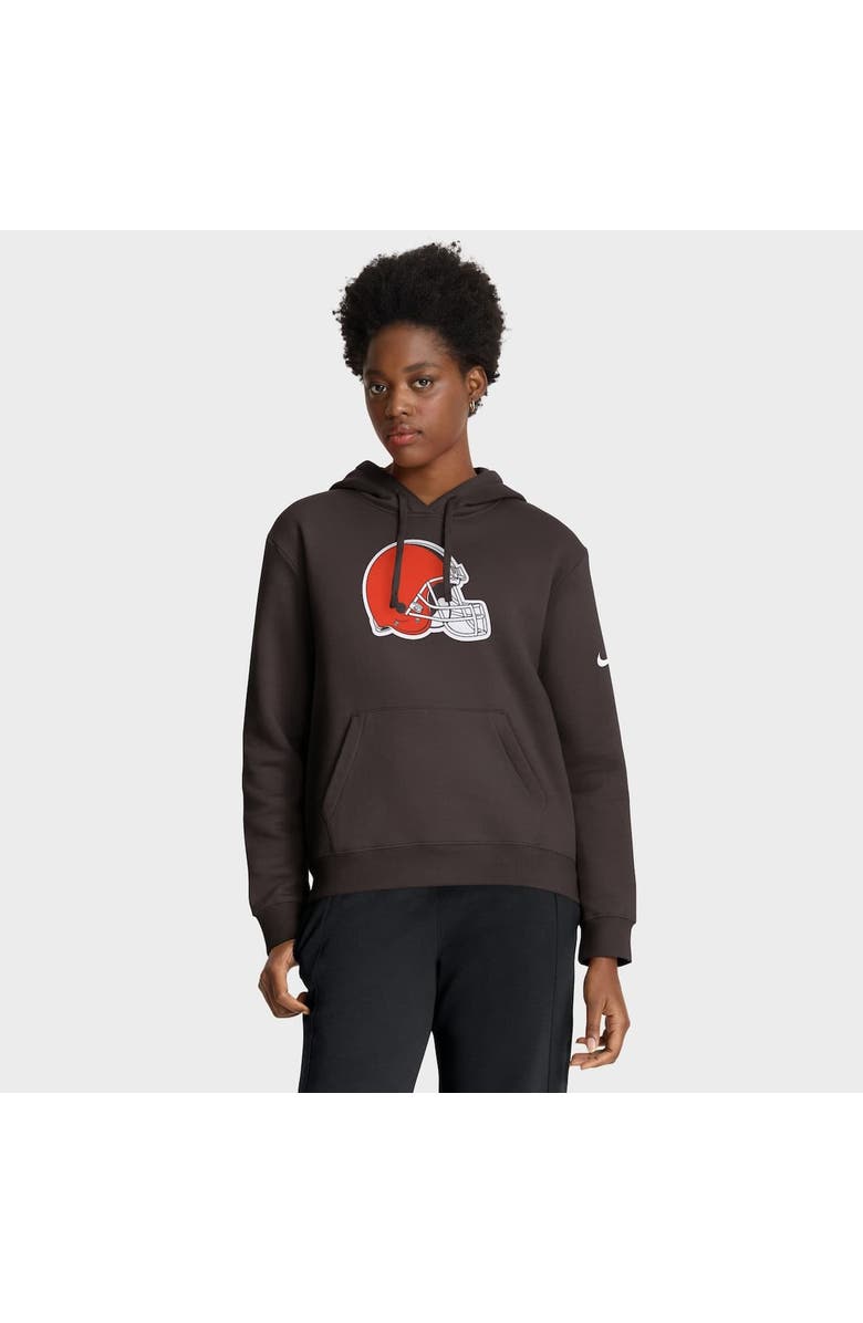 Nike Women's Nike Brown Cleveland Browns Club Fleece Pullover Hoodie, Alternate, color, Brown